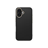 iPhone 16 Plus Kılıf Kablosuz Şarj Özellikli Karbon Fiber Görünümlü Antina Kapak