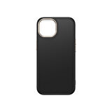 iPhone 15 Kılıf M-safe Şarj Özellikli Karbon Fiber Görünümlü İKSP Antina Kapak - Gri