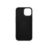 iPhone 15 Kılıf M-safe Şarj Özellikli Karbon Fiber Görünümlü İKSP Antina Kapak - Gri