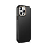 iPhone 14 Pro Kılıf M-safe Şarj Özellikli Karbon Fiber Görünümlü KLFS Antina Kapak - Siyah-Yeşil