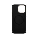 iPhone 14 Pro Max Kılıf M-safe Şarj Özellikli Karbon Fiber Görünümlü İKSP Antina Kapak - Mavi