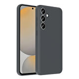 Galaxy S24 FE Kılıf Kamera Korumalı Kartlık Hazneli MXSP Vitra Kapak - Gri