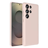 Galaxy S25 Ultra Kılıf Kamera Korumalı Kartlık Hazneli EFFX Vitra Kapak - Pembe