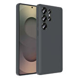 Galaxy S25 Ultra Kılıf Kamera Korumalı Kartlık Hazneli ALT Vitra Kapak - Kahverengi