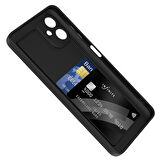 Galaxy A06 Kılıf Kamera Korumalı Kartlık Hazneli FRMS Vitra Kapak - Kahverengi