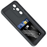 Galaxy A56 Kılıf Kamera Korumalı Kartlık Hazneli EFFX Vitra Kapak - Gri