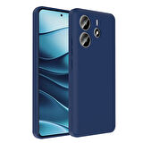 Redmi Note 14 4G Kılıf Kamera Korumalı Kartlık Hazneli KLFS Vitra Kapak - Lacivert