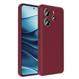 Redmi Note 14 4G Kılıf Kamera Korumalı Kartlık Hazneli FRMS Vitra Kapak - Kahverengi