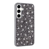 Galaxy S24 FE Kılıf Parlak Taşlı Tasarım Zore Pırlanta Kapak - Beyaz