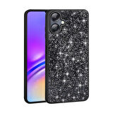 Galaxy A06 Kılıf Parlak Taşlı Tasarım MXSP Pırlanta Kapak - Gri