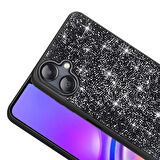 Galaxy A06 Kılıf Parlak Taşlı Tasarım MXSP Pırlanta Kapak - Gri