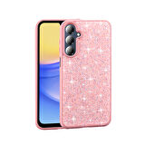 Galaxy A26 Kılıf Parlak Taşlı Tasarım FRMS Pırlanta Kapak - Pembe