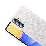 Galaxy A26 Kılıf Parlak Taşlı Tasarım FRMS Pırlanta Kapak - Gri