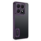 14T Pro Kılıf Kamera Korumalı Logo Gösteren SYS Omega Kapak - Derin Mor