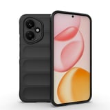 Honor 400 Kılıf Esnek TPU Oyuklu Arka Yüzey Tasarımlı MKST Etnik Silikon Kapak - Siyah