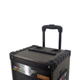 LT-912 Dijital LED Göstergeli FM Radyolu Mikrofonlu Gitar Girişli TWS 12 inç Stereo Bass Kablosuz Karaoke Hoparlör