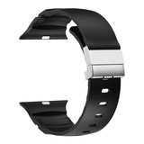 Watch 7 45mm MKST KRD-145 Premium Metal Tokalı Silikon Kordon - Siyah