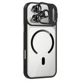 iPhone 17 Pro Max Kılıf Standlı ve Kamera Lens Hediyeli Kablosuz Şarj Özellikli Etro Kapak