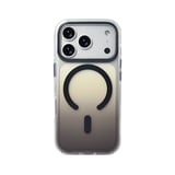 iPhone 17 Pro Kılıf M-safe Şarj Özellikli Transparan Renk Geçişli NRTK Toros Kapak - Siyah