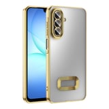 Galaxy A17 Kılıf Kamera Korumalı Logo Gösteren MKST Omega Kapak - Mavi