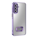 Galaxy A17 Kılıf Kamera Korumalı Logo Gösteren MKST Omega Kapak - Mavi