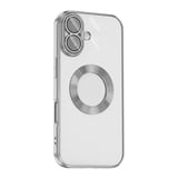 iPhone 17 Kılıf Kamera Korumalı Logo Gösteren MKST Omega Kapak - Turuncu