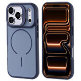 Apple iPhone 17 Pro Max Kılıf M-safe Şarj Özellikli Kamera Standlı Zore Notron Kapak