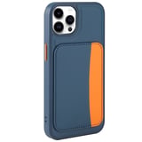 iPhone 15 Pro Max Kılıf Kartlıklı NRTK X-Kart Silikon Kapak - Siyah