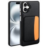 Galaxy A07 Kılıf Kartlıklı MKST X-Kart Silikon Kapak - Siyah