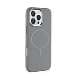 iPhone 16 Pro Max Kılıf M-Safe Şarj Özellikli Metal Kamera Çerçeveli NRTK Edi Silikon Kapak - Mor