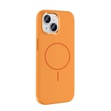 iPhone 15 Kılıf M-Safe Şarj Özellikli Metal Kamera Çerçeveli NRTK Edi Silikon Kapak - Lila