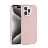 iPhone 15 Pro Max Kılıf M-Safe Şarj Özellikli Metal Kamera Çerçeveli NRTK Edi Silikon Kapak - Siyah