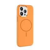 iPhone 14 Pro Max Kılıf M-Safe Şarj Özellikli Metal Kamera Çerçeveli ALT Edi Silikon Kapak - Siyah