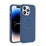 iPhone 14 Pro Max Kılıf M-Safe Şarj Özellikli Metal Kamera Çerçeveli ALT Edi Silikon Kapak - Lacive