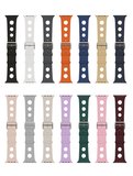 Watch 38mm Delikli Tasarım MKST KRD-147 Silikon Kordon - Gri