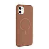 iPhone 11 Kılıf M-safe Şarj Özellikli ALT Meta Kapak - Mürdüm