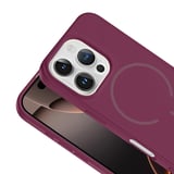iPhone 16 Pro Kılıf Meta Lansman M-Safe Kamera Korumalı içi Kadife Yumuşak Renkli Süet Silikon