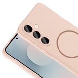 Samsung Galaxy S23 FE Kılıf Meta Lansman M-Safe Kamera Korumalı içi Kadife Yumuşak Renkli Süet Silikon
