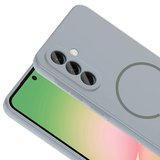 Samsung Galaxy A36 Kılıf Meta Lansman M-Safe Kamera Korumalı içi Kadife Yumuşak Renkli Süet Silikon