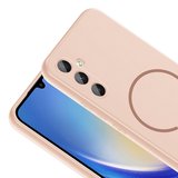 Samsung Galaxy A24 Kılıf Meta Lansman M-Safe Kamera Korumalı içi Kadife Yumuşak Renkli Süet Silikon