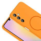 Samsung Galaxy A15 Kılıf Meta Lansman M-Safe Kamera Korumalı içi Kadife Yumuşak Renkli Süet Silikon
