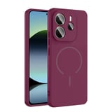 Redmi Note 14 4G Kılıf M-safe Şarj Özellikli MKST Meta Kapak - Siyah