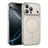 iPhone 14 Pro Kılıf NRTK M-Safe Şarj Özellikli Kamera Korumalı Formen Kapak - Gri