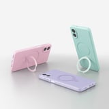 Galaxy A07 Kılıf M-safe Şarj Özellikli Standlı MKST Samara Kapak - Titanyum-Gri