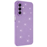 Galaxy A17 Kılıf Kamera Korumalı Simli Lüks ALT Koton Kapak - Lila