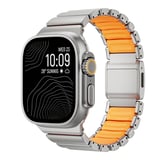 Watch Ultra 49mm MKST KRD-152 Titanyum Silikon Kordon - Siyah-Turuncu