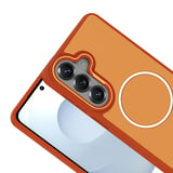 Galaxy S26 Plus Kılıf M-Safe Şarj Özellikli Metal Kamera Çerçeveli MKST Sanremo Silikon Kapak - Siyah