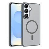 Galaxy S26 Plus Kılıf M-safe Şarj Özellikli MKST Babet Kapak - Gri