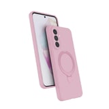 Galaxy A37 Kılıf M-safe Şarj Özellikli Standlı MKST Samara Kapak - Pembe