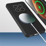 Redmi Note 15 Pro 4G Kılıf M-safe Şarj Özellikli Standlı MKST Samara Kapak - Titanyum-Gri